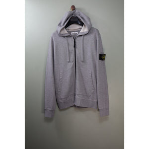 Stone Island Grey Zipped Hoodie