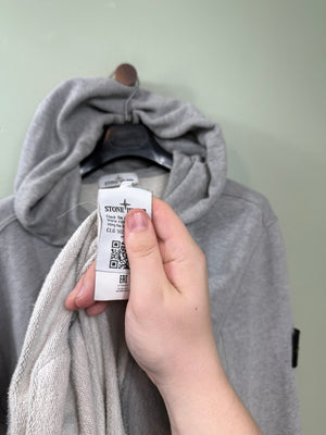 Stone Island Grey Zipped Hoodie