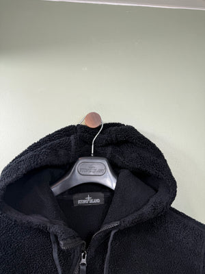Stone Island Black Shadow Project Teddy Fleece Zipped Hoodie