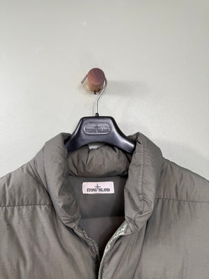 Stone Island Green Naslan Light Watro Down Gilet