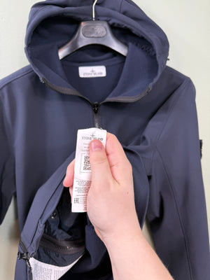 Stone Island Navy Soft Shell Jacket