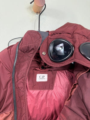 C.P. Company Burgundy BI-Mesh Down Jacket