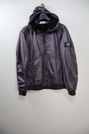 Stone Island Black Lamy Flock Jacket