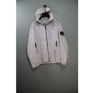 Stone Island White Water Repellent Supima Cotton Jacket