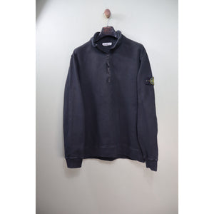 Stone Island Black 1/4 Zip Jumper