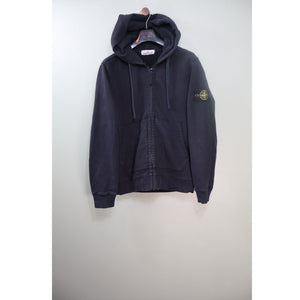 Stone Island Black Zipped Hoodie