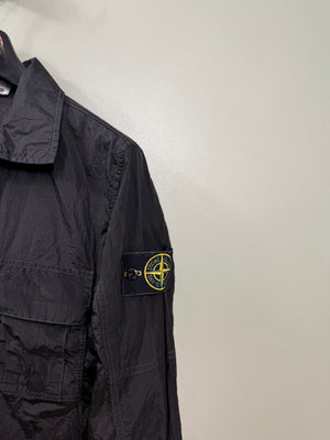 Stone Island Black Nylon Metal Overshirt