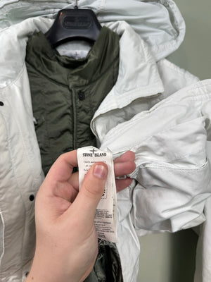 Stone Island White David TC Jacket