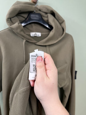 Stone Island Khaki Hoodie