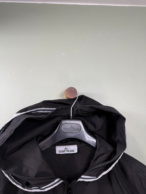 Stone Island Black Hooded Overshirt