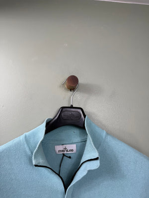 Stone Island Baby Blue 1/4 Zip Jumper