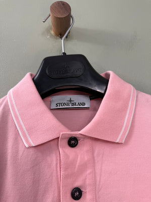 Stone Island Pink Polo Shirt