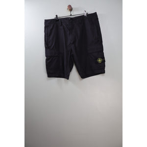 Stone Island Black RE Cargo Shorts