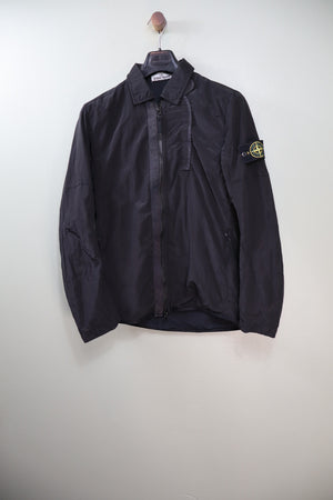 Stone Island Black Nylon Metal Overshirt