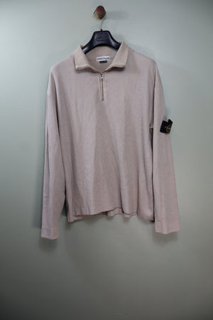 Stone Island Beige 1/4 Zip Jumper