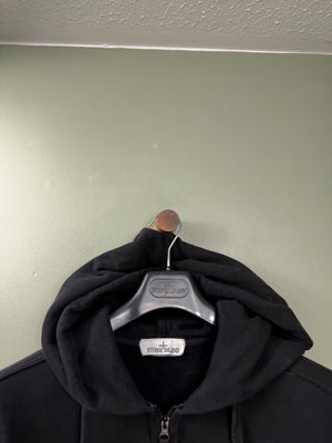 Stone Island Black Zipped Hoodie
