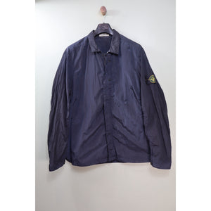 Stone Island Navy Nylon Metal Overshirt