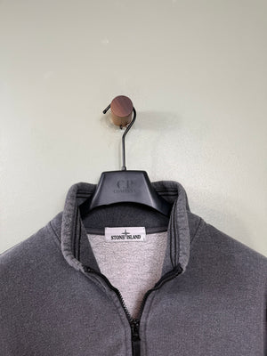 Stone Island Charcoal Grey Zipped Jumper