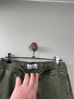 Stone Island Green RE-T Cargo Bottoms