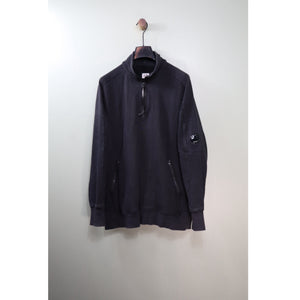 C.P. Company Black 1/4 Zip Jumper