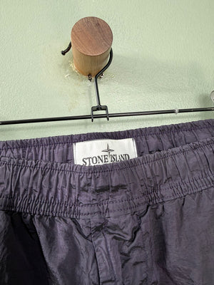 Stone Island Dark Purple Nylon Metal Cargo Bottoms