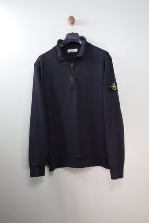 Stone Island Black 1/4 Zip Jumper