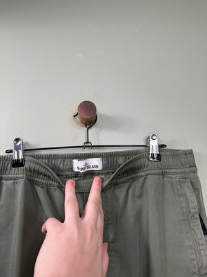 Stone Island Green RE-T Cargo Bottoms