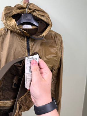 Stone Island Khaki Lamy Flock Jacket