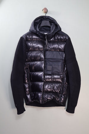 C.P. Company Black DD Shell Down Knit Jacket