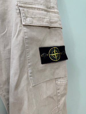 Stone Island Beige RE-T Cargo Bottoms
