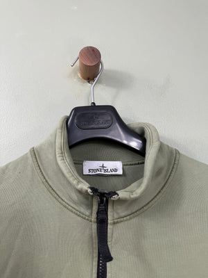 Stone Island Green 1/4 Zip Jumper