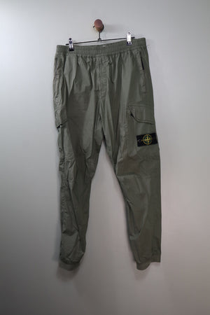 Stone Island Green RE-T Cargo Bottoms