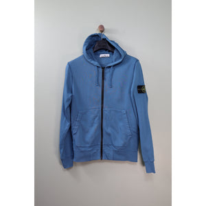 Stone Island Blue Full Zip Hoodie