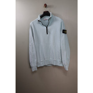 Stone Island Baby Blue 1/4 Zip Jumper
