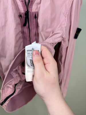 Stone Island Pink Crinkle Reps Bomber Jacket