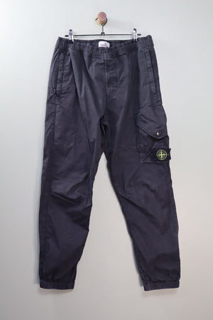 Stone Island Black RE-T Cargo Bottoms