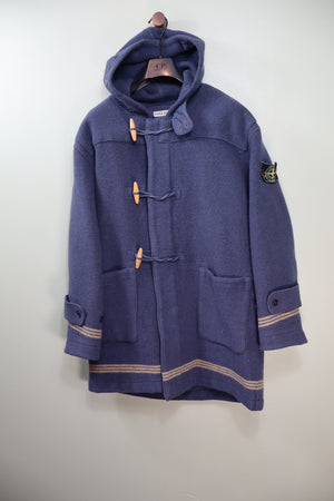 Stone Island Navy Montgomery Duffle Jacket