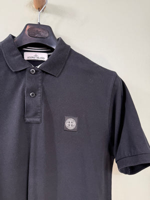 Stone Island Black Slim Fit Polo