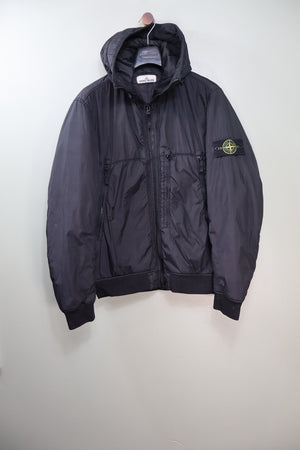 Stone Island Black Crinkle Reps Jacket