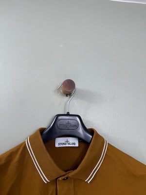 Stone Island Brown Slim Fit Polo