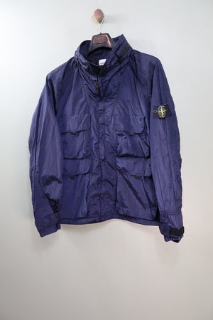 Stone Island Navy Nylon Metal Watro Jacket