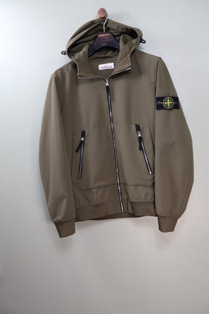 Stone Island Khaki Soft Shell Jacket