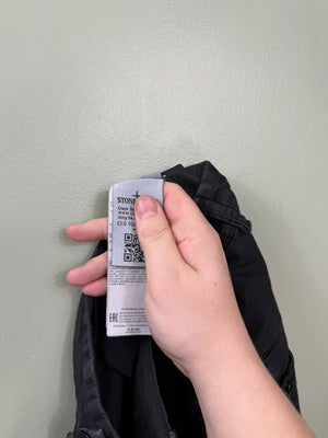 Stone Island Black RE-T Cargo Bottoms