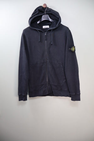 Stone Island Black Zipped Hoodie