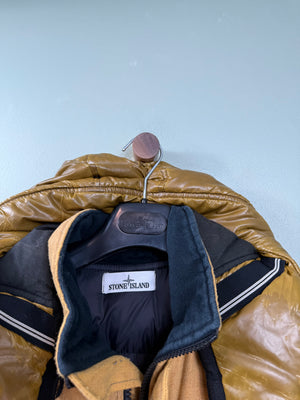 Stone Island Yellow Ice Wool Blend Jacket