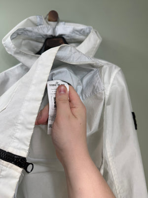 Stone Island White Aggressive Gommato Jacket