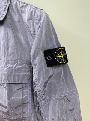 Stone Island Silver Nylon Metal Overshirt