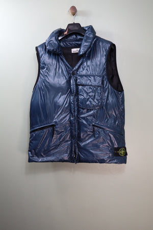 Stone Island Blue Pertex Quatum Down Gilet