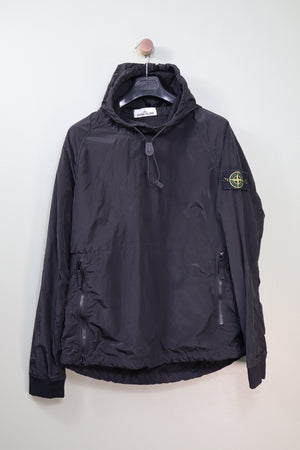 Stone Island Black Nylon Metal Smock Overshirt