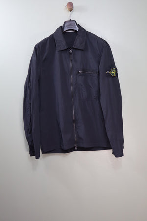 Stone Island Black Nylon Metal Overshirt